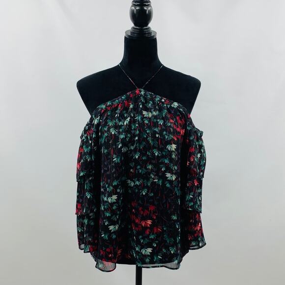 1. State The Curator Rich Black Floral Blouse - Picture 3 of 11